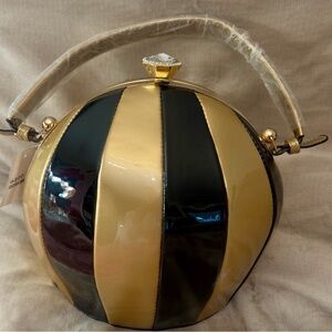 Women's Ball Shape Patent Shiny Leather Top Handle Hand Bag Ladies Shoulder Bags
